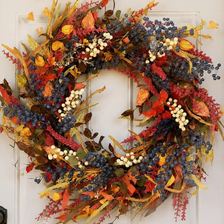 Artificial Autumn Wreath for Thanksgiving