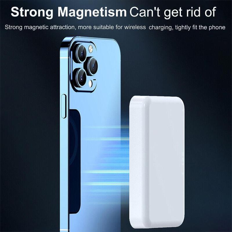 5000mAh Magnetic Power Bank MagSafe Wireless Fast Charger For IPhone 12–17 Pro/Pro Max, Compact Portable Battery Pack