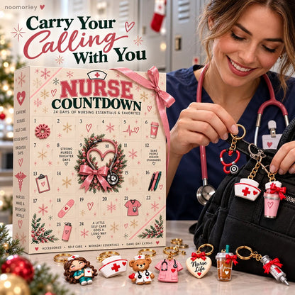 ❤️ CareHero™ 24-Day Advent Calendar – Heartfelt Holiday Countdown Gift for Nurses