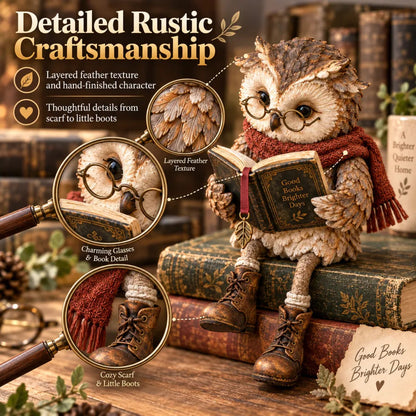 🦉📚Reading Owl Figurine