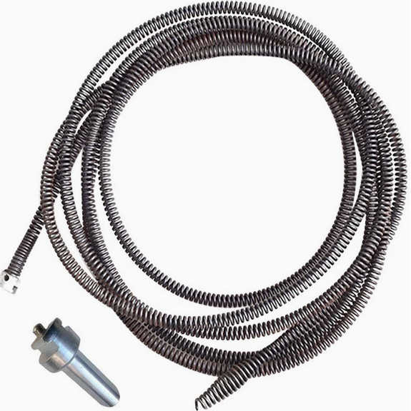 Flexible Spring Drain Auger, Pipe Cleaning Tool for Electric Drill, Home Use Clog Remover for Sink, Floor Drain and Toilet