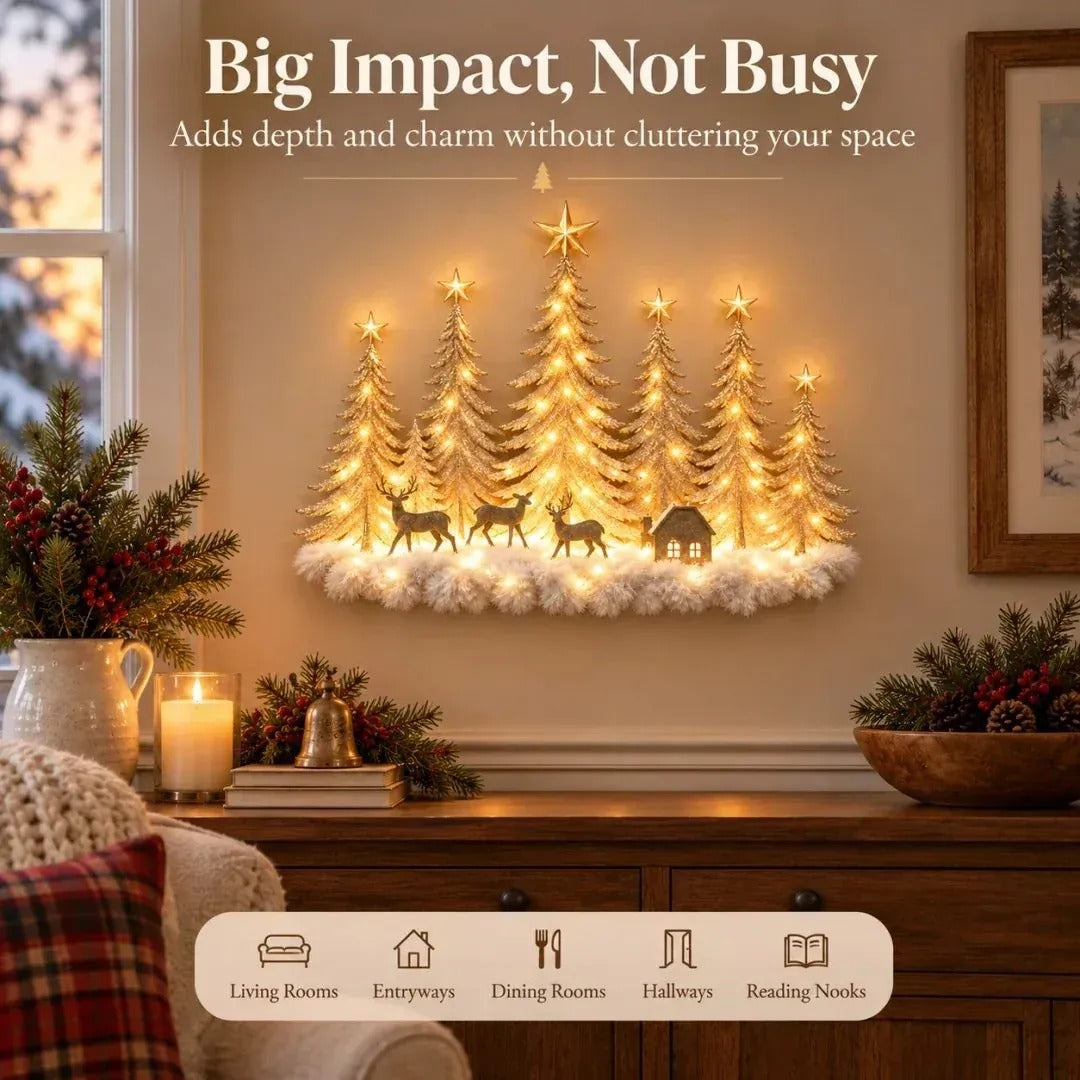 Christmas Forest Wall Decor