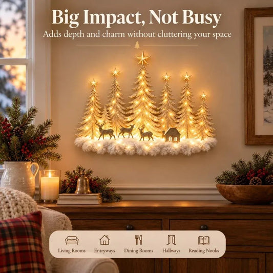 Christmas Forest Wall Decor