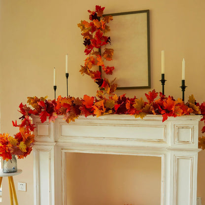 Artificial Maple Leaf Vine for Thanksgiving and Christmas Decoration