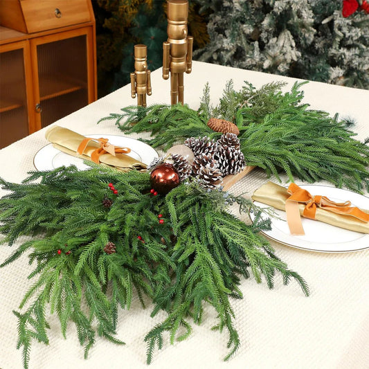 🔥Last Day 60% OFF🔥The Best Holiday Greenery - Realistic Norfolk Pine Stems