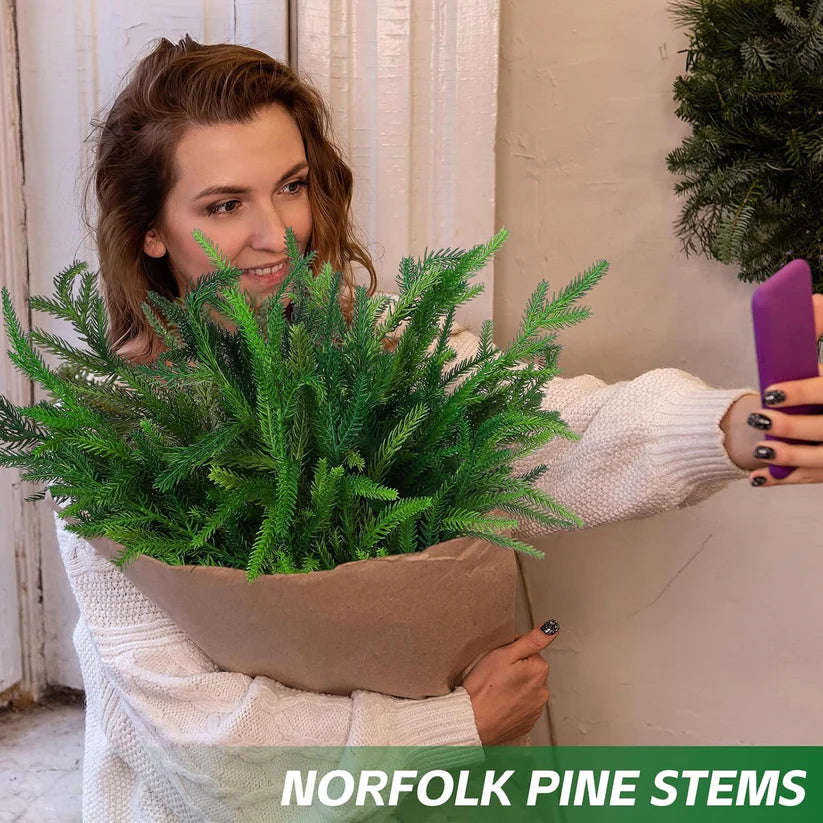 🔥Last Day 60% OFF🔥The Best Holiday Greenery - Realistic Norfolk Pine Stems