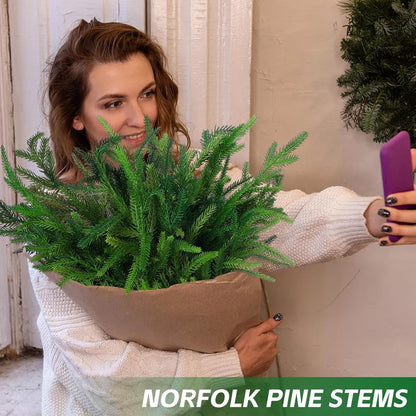 🔥Last Day 60% OFF🔥The Best Holiday Greenery - Realistic Norfolk Pine Stems
