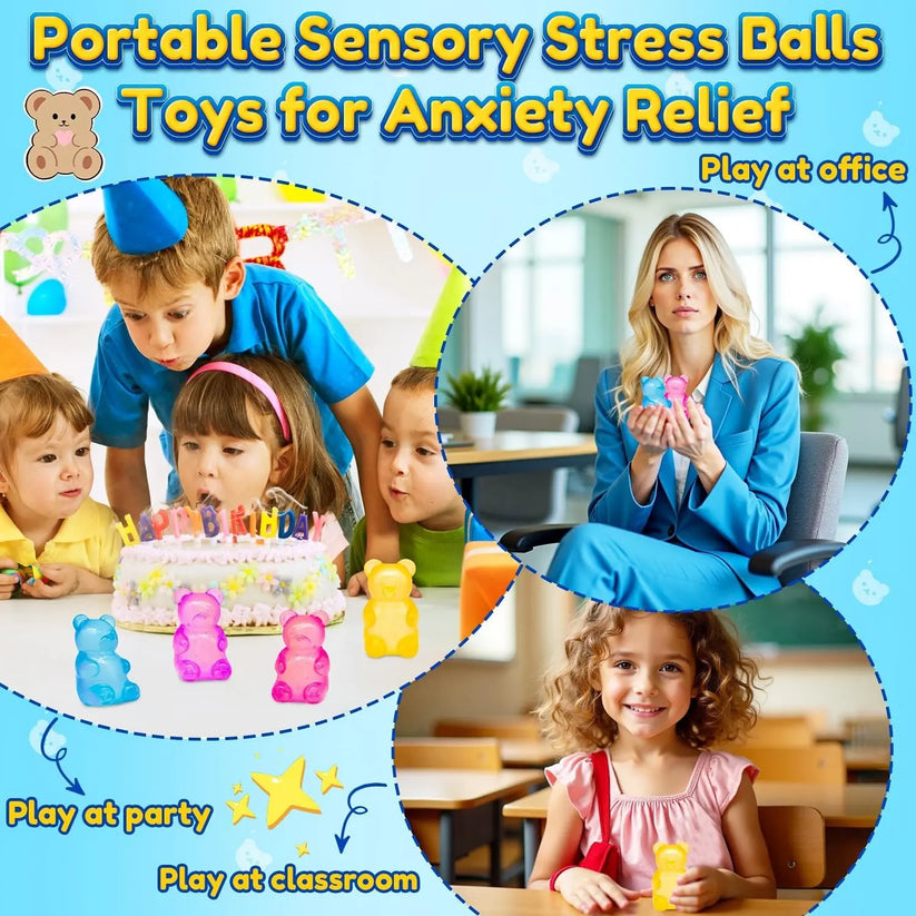 Gummy Bear Squeeze Toy in Hand