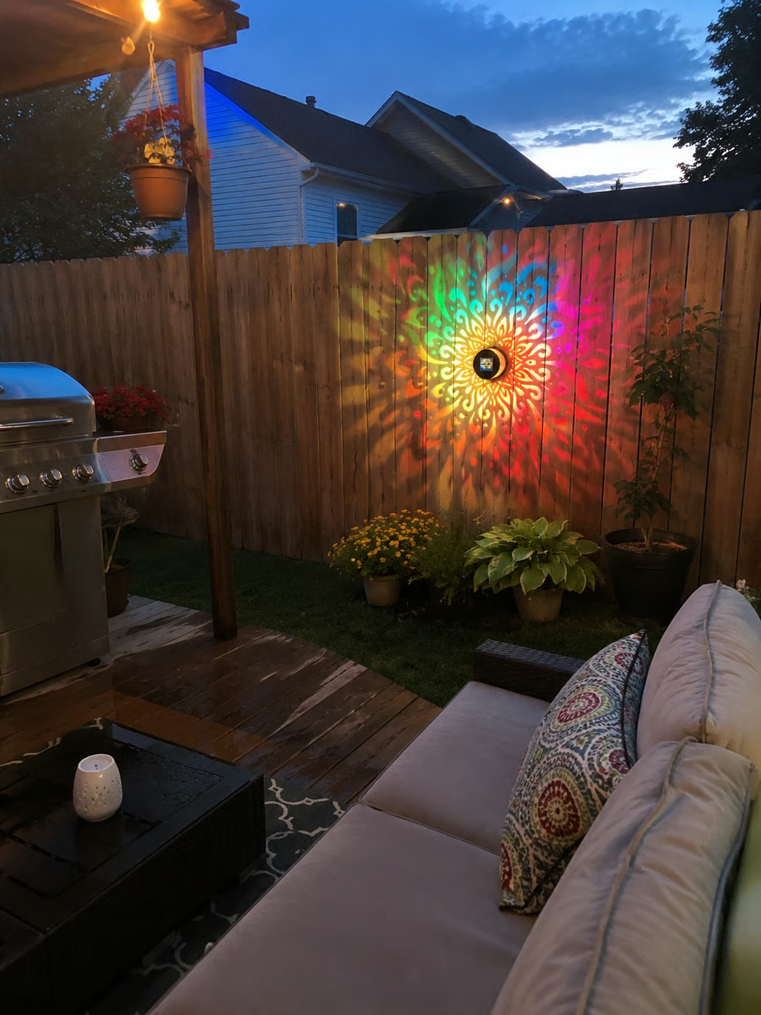 ✨Mandala Solar Wall Lamp – Magical Patio Night Ambience