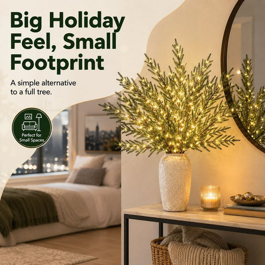 Artificial Norfolk Pine Branch for Christmas Decor