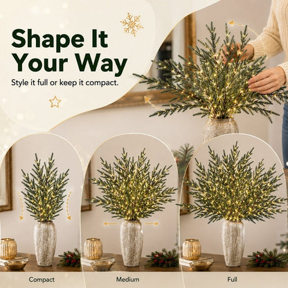 Artificial Norfolk Pine Branch for Christmas Decor