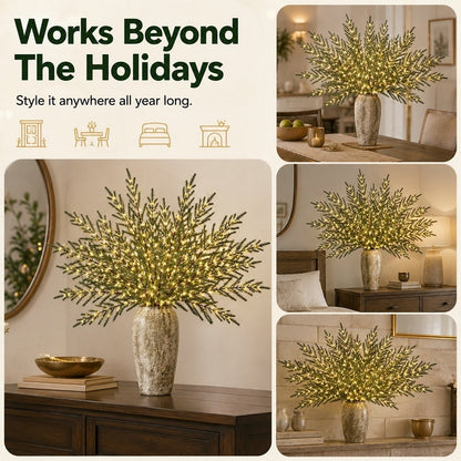 Artificial Norfolk Pine Branch for Christmas Decor