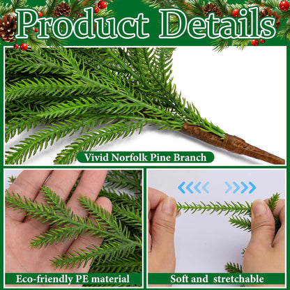 🔥Last Day 60% OFF🔥The Best Holiday Greenery - Realistic Norfolk Pine Stems