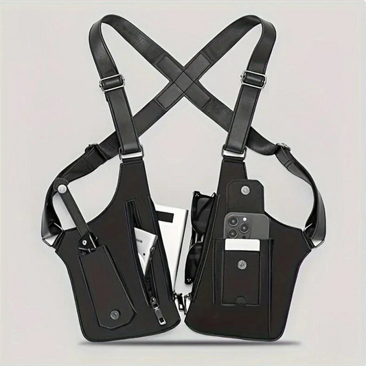 Adjustable Underarm Shoulder Bag, Unisex Multi-Pocket Tactical Chest Pack