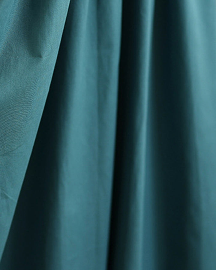 Watercolor Floral V-neck Large Swing Dress