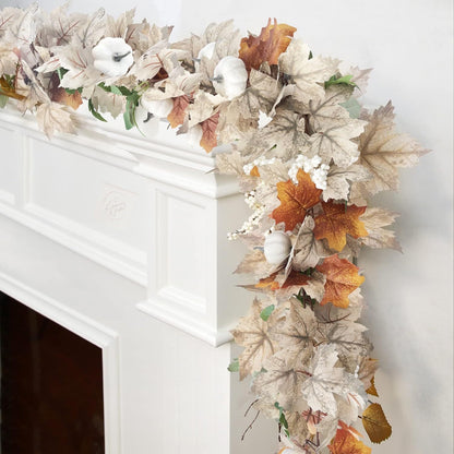 Artificial Maple Leaf Vine for Thanksgiving and Christmas Decoration