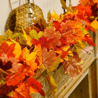 Artificial Maple Leaf Vine for Thanksgiving and Christmas Decoration