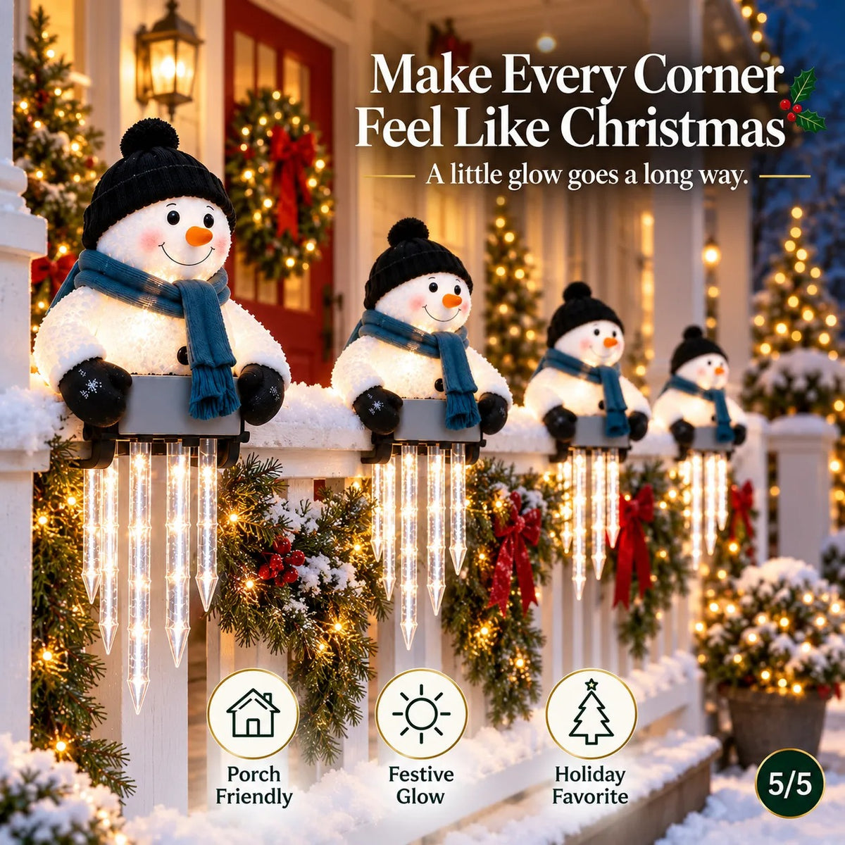 Christmas Icicle-Style Decorative Lights