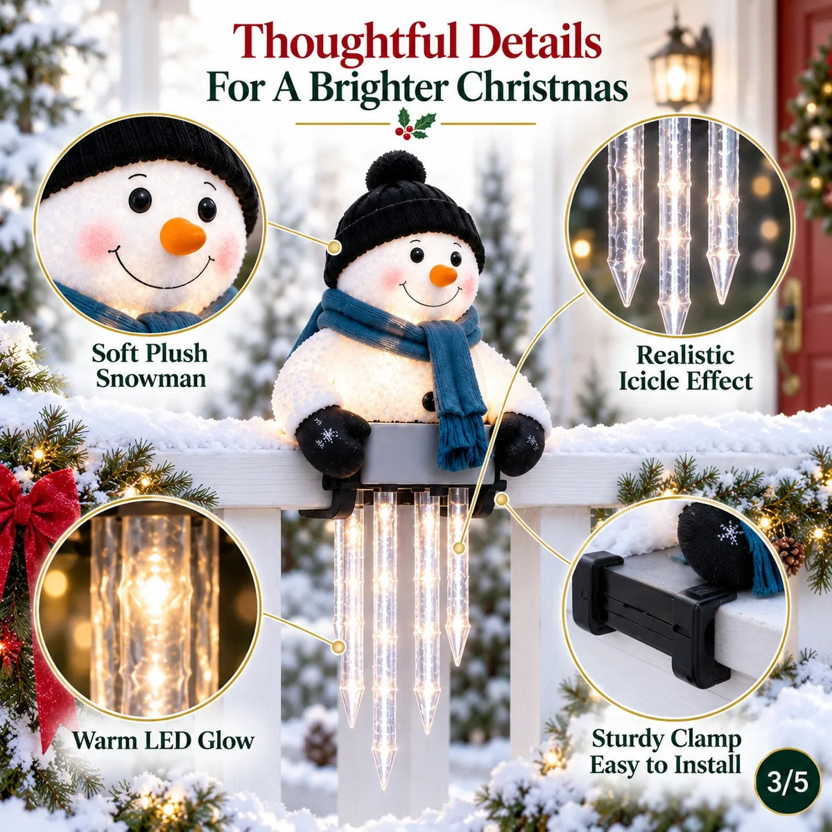 Christmas Icicle-Style Decorative Lights