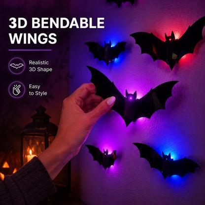Halloween LED Wall Decal Night Lights (Bat, Spider, and Ghost Designs)