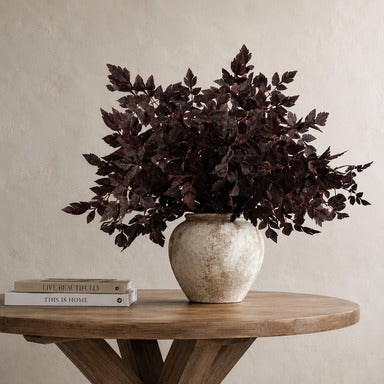 Long-stem artificial "Gratitude Leaf" plant