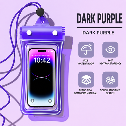 Airbag Waterproof Phone Case, Touch Compatible For Swimming Rafting