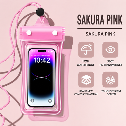 Airbag Waterproof Phone Case, Touch Compatible For Swimming Rafting