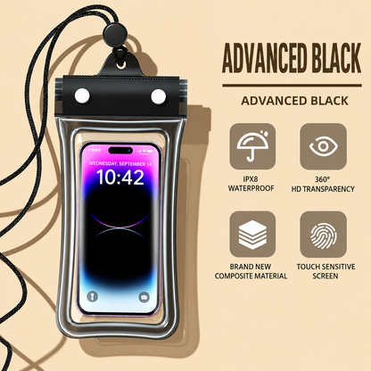 Airbag Waterproof Phone Case, Touch Compatible For Swimming Rafting