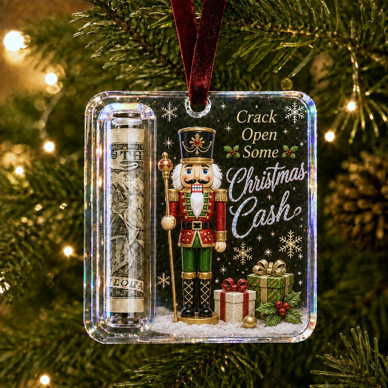 Christmas Cash Gift Ornament