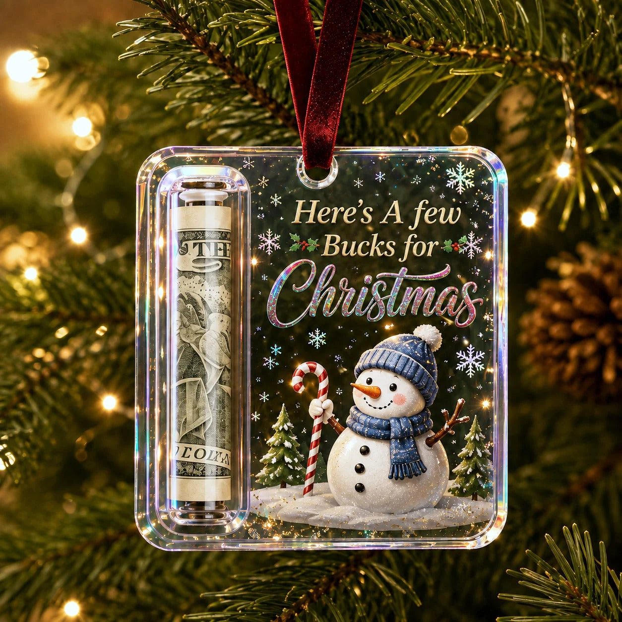 Christmas Cash Gift Ornament