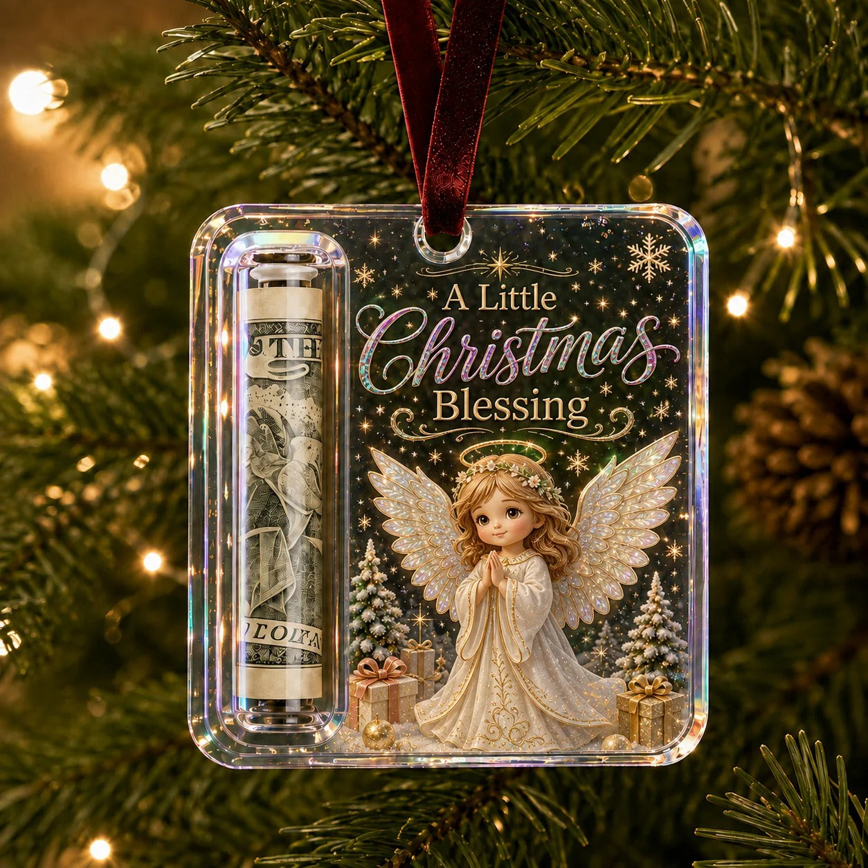 Christmas Cash Gift Ornament