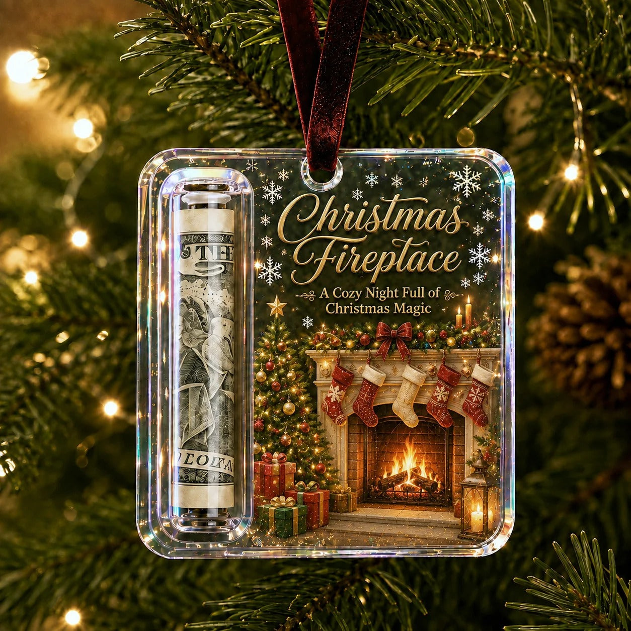 Christmas Cash Gift Ornament