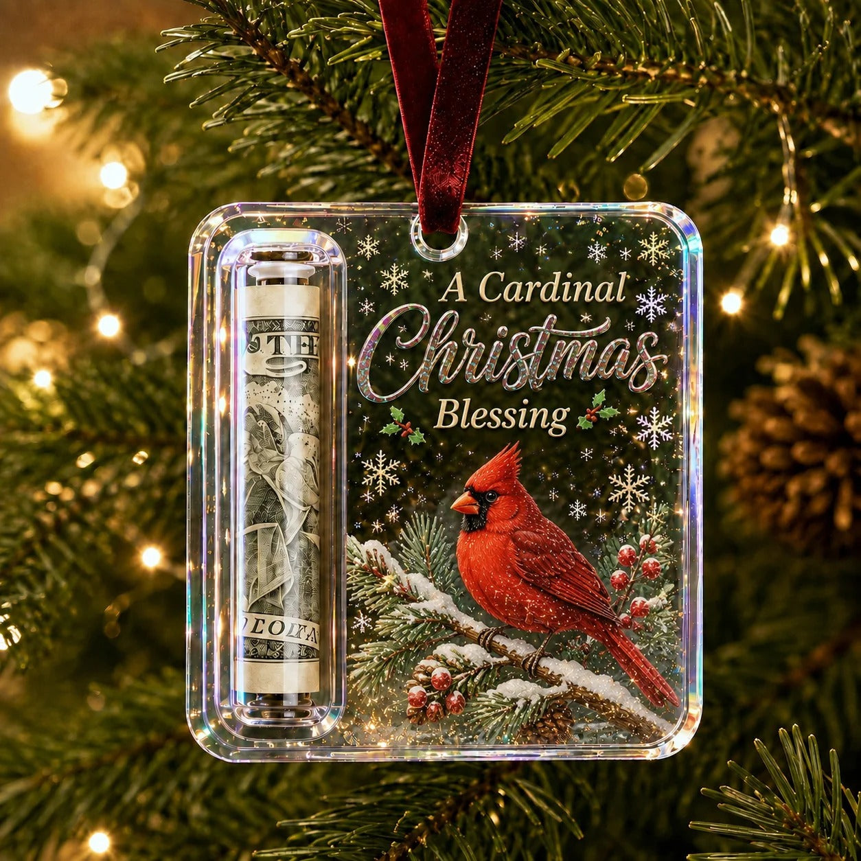 Christmas Cash Gift Ornament