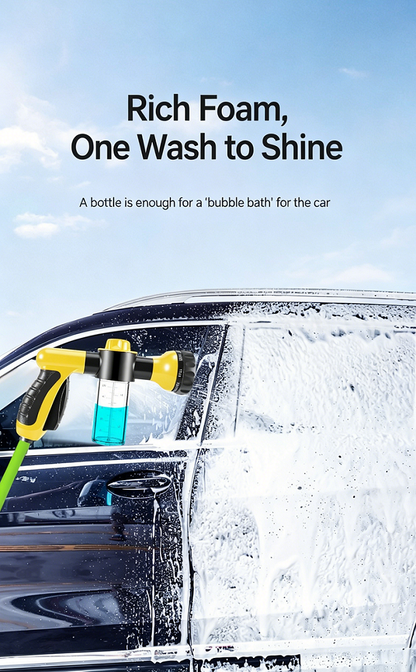 Adjustable High Pressure Car Wash Foam Gun, Multi-Use Sprayer Nozzle for Cars, Plants & Pets