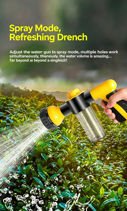 Adjustable High Pressure Car Wash Foam Gun, Multi-Use Sprayer Nozzle for Cars, Plants & Pets