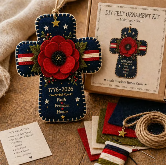 Handcrafted America 250th Anniversary Keepsake Ornaments | Rustic Patriotic Decor US