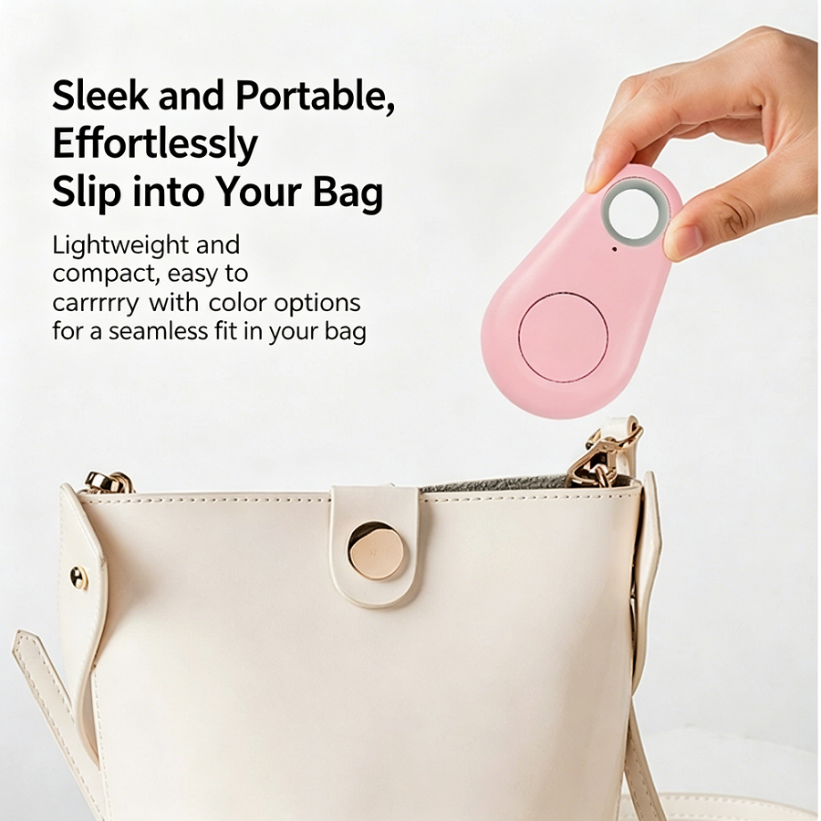 Water Drop Bluetooth Anti-Lost Tracker, Smart Key Finder with Two-Way Location & Phone Alarm