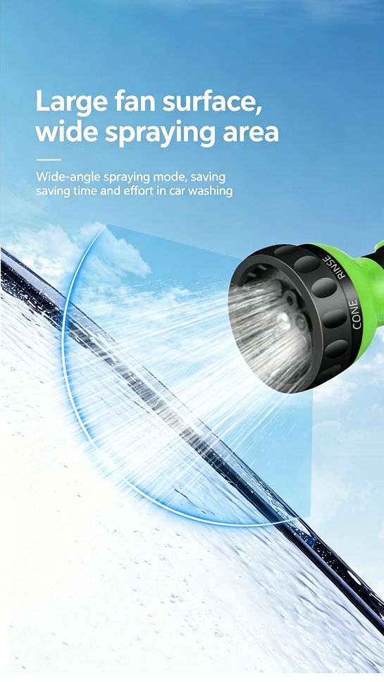 Adjustable High Pressure Car Wash Foam Gun, Multi-Use Sprayer Nozzle for Cars, Plants & Pets