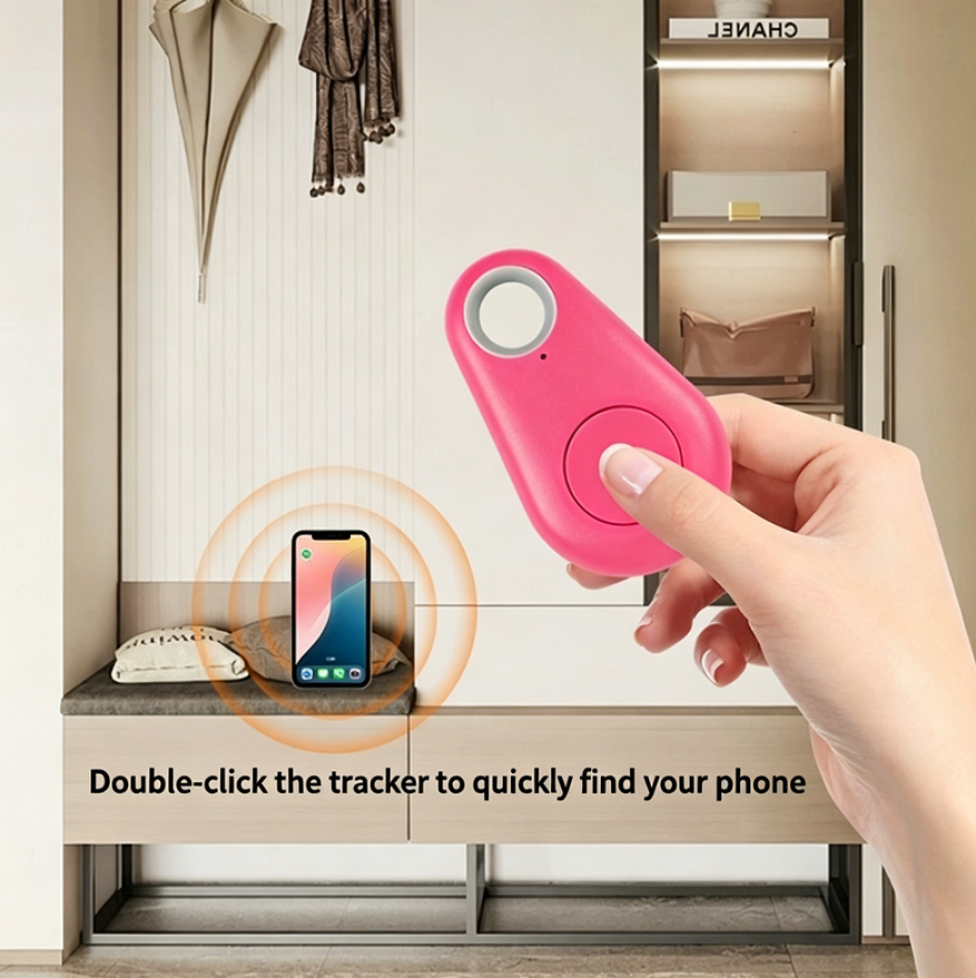 Water Drop Bluetooth Anti-Lost Tracker, Smart Key Finder with Two-Way Location & Phone Alarm