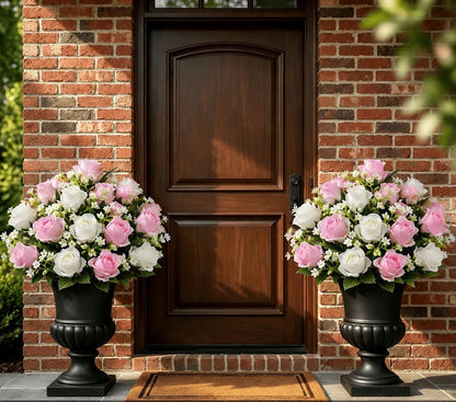 Artificial rose bouquet – two-color combination