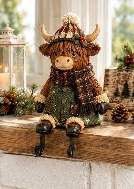 Christmas Stocking Holder / Bookshelf Holiday Decoration Ornament