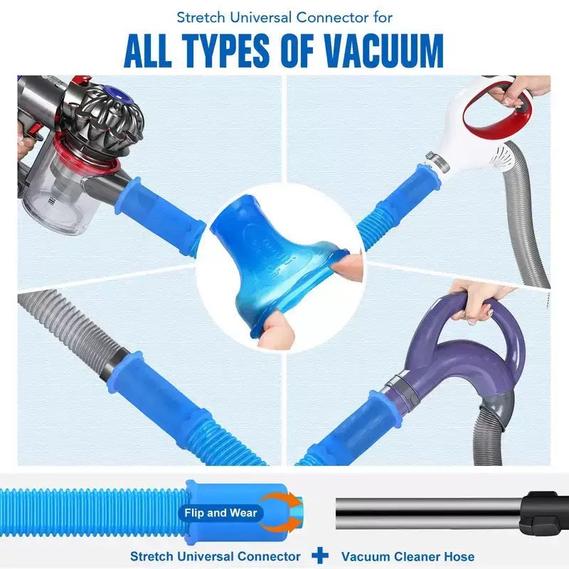 Flexible Vacuum Hose for Washing Machine & Dryer Vent Lint Cleaning