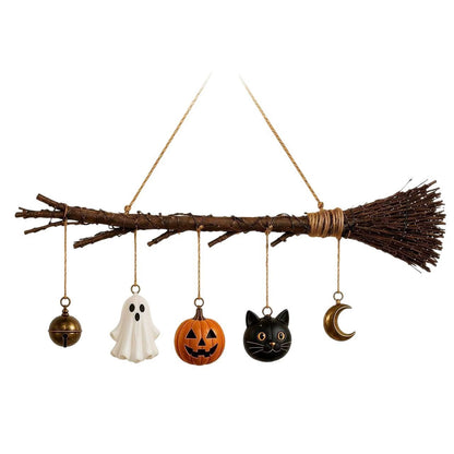 Light-up Halloween witch's broom