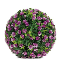 Purple and white flowers