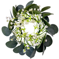 24CM Eucalyptus & Gypsophila Wreath