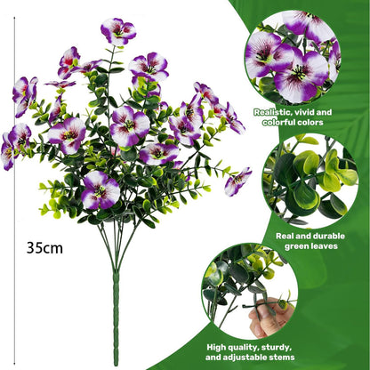 UV Resistant Artificial Phalaenopsis Orchid, Set of 6 Stems