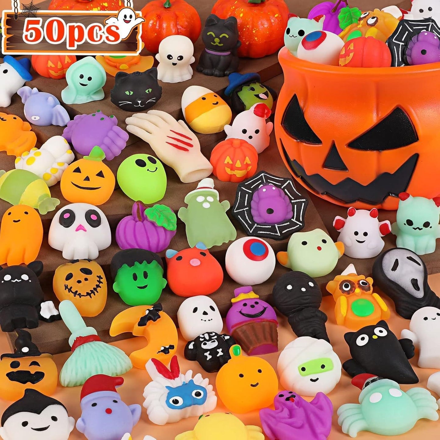 Halloween Stress-Relief Squeeze Toy Set