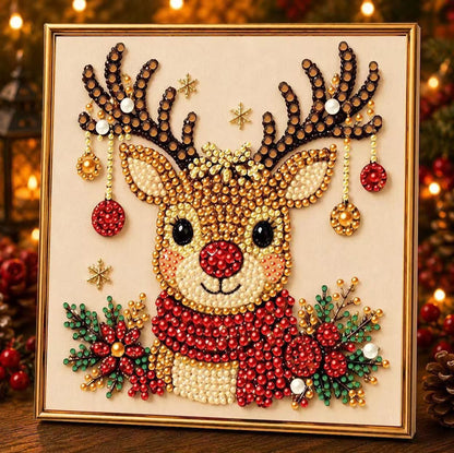 DIY Christmas Pearl & Diamond Art Kit (Frame Included)