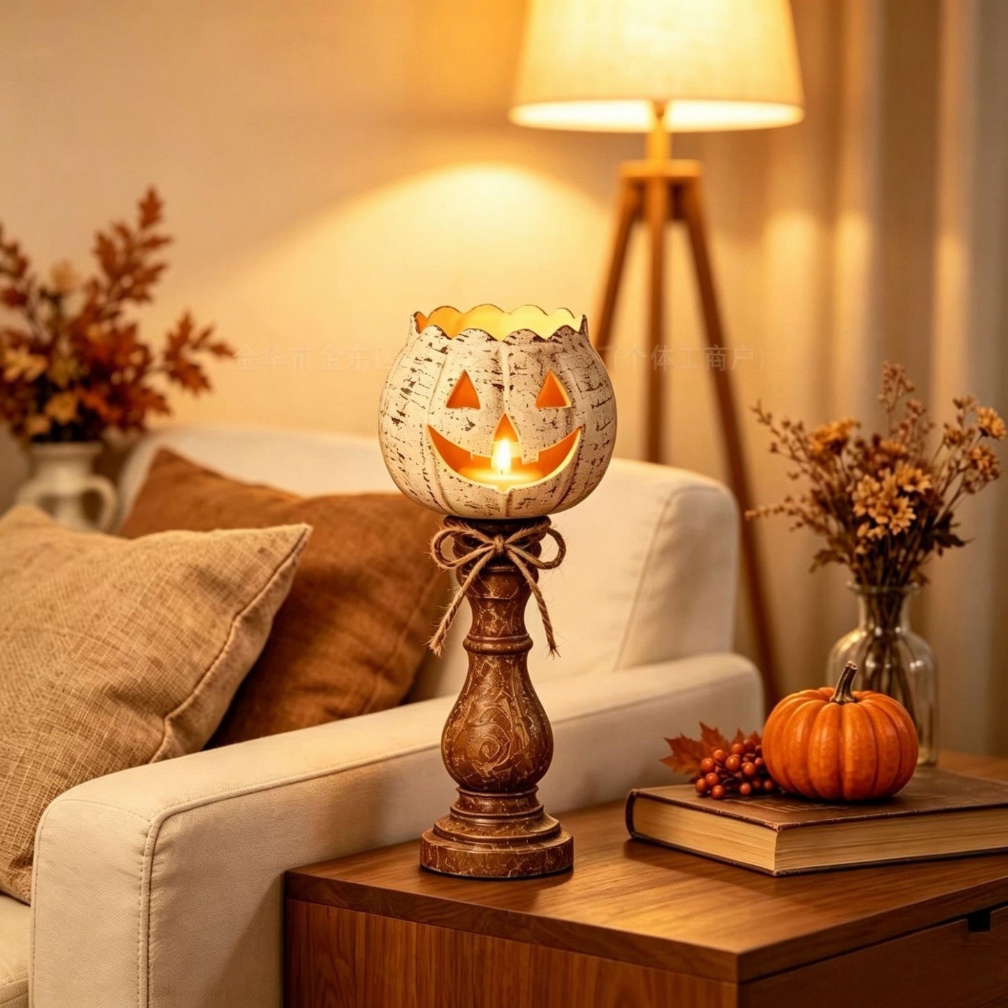 Halloween Pumpkin Scented Candle Holder