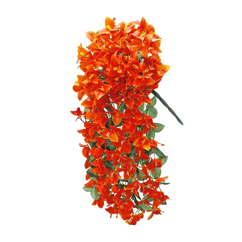 Artificial Bougainvillea Hanging Basket with Trailing Flowers